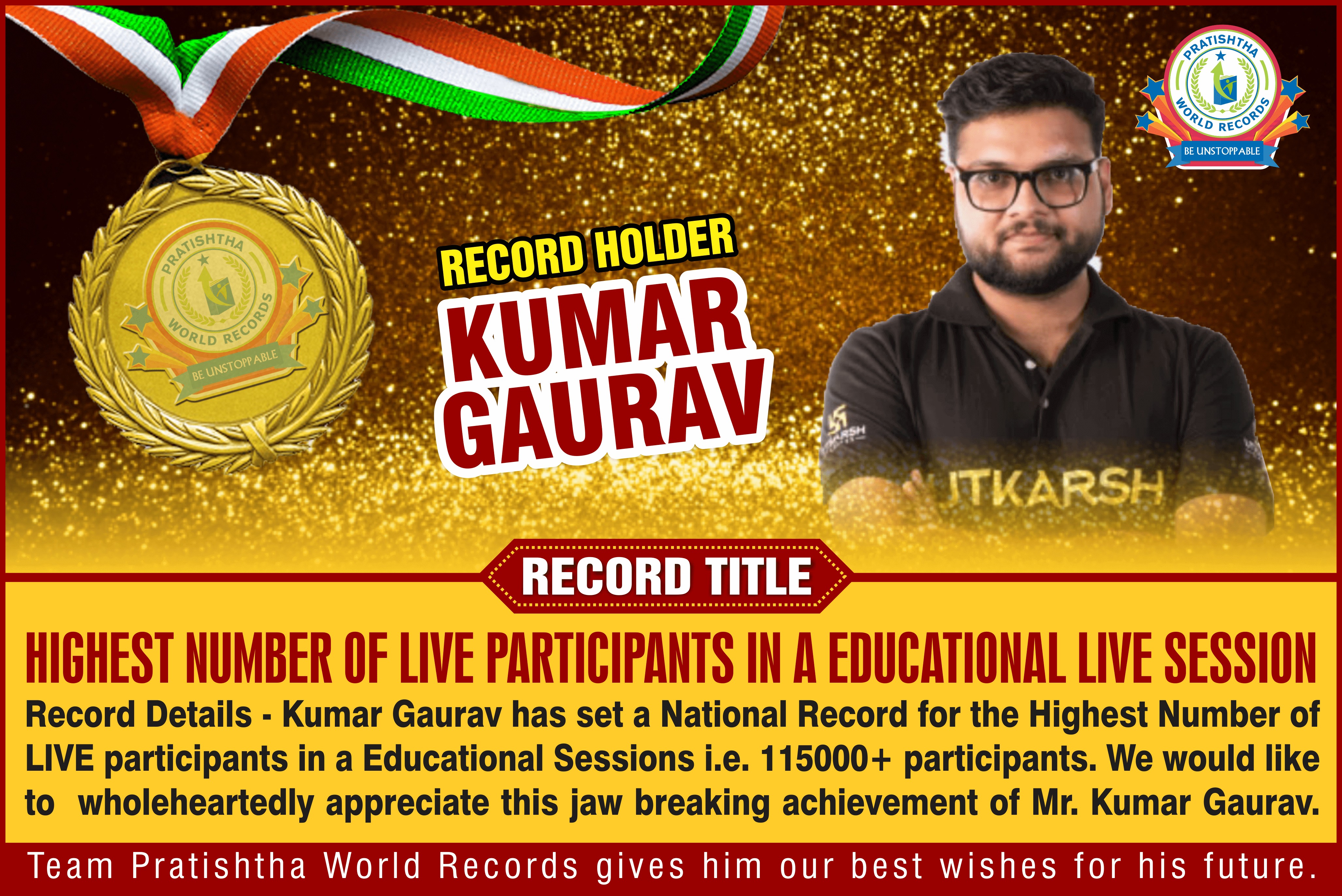 Highest Number of LIVE Participants In a Educational LIVE session