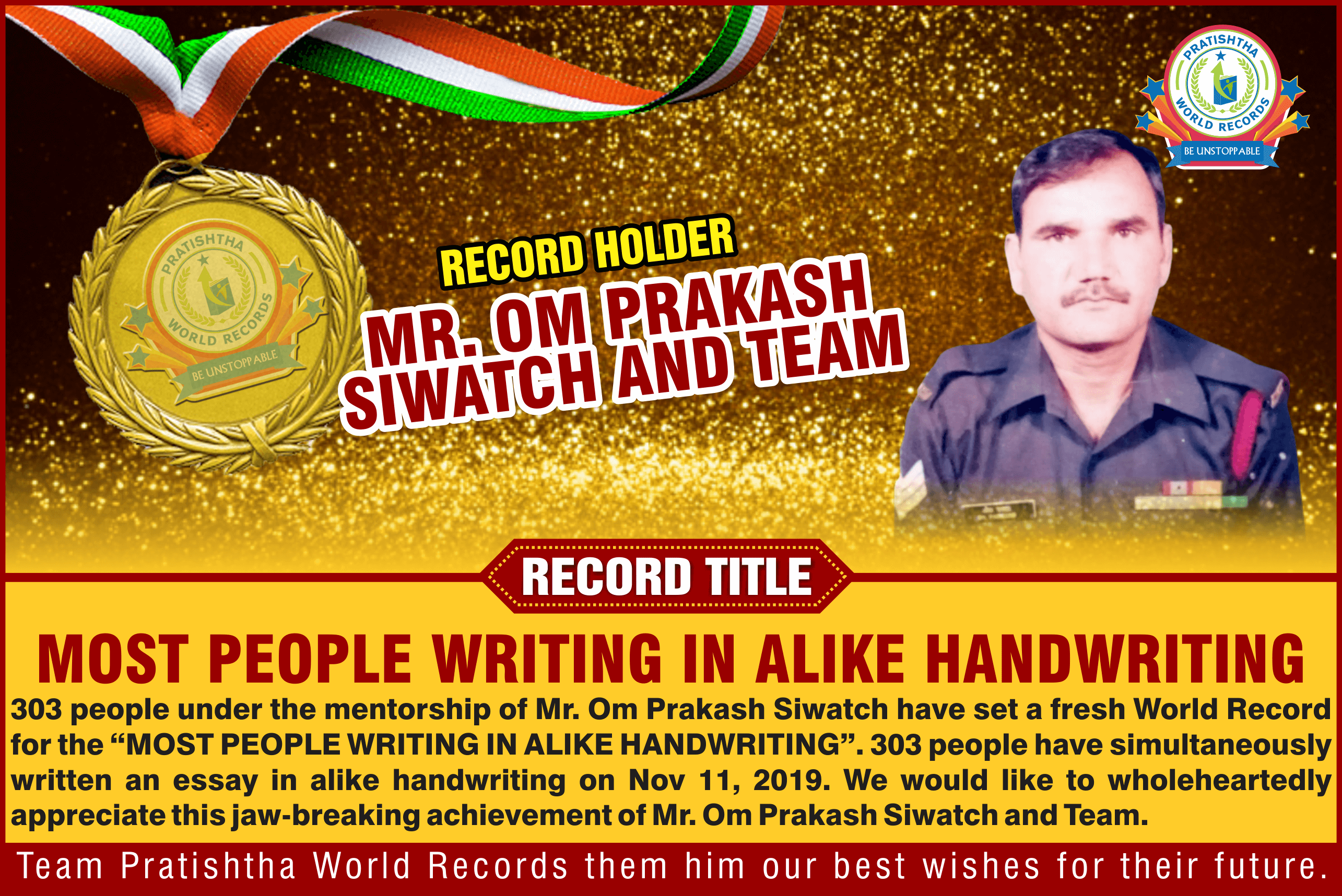 MR. OM PRAKASH SIWATCH AND TEAM